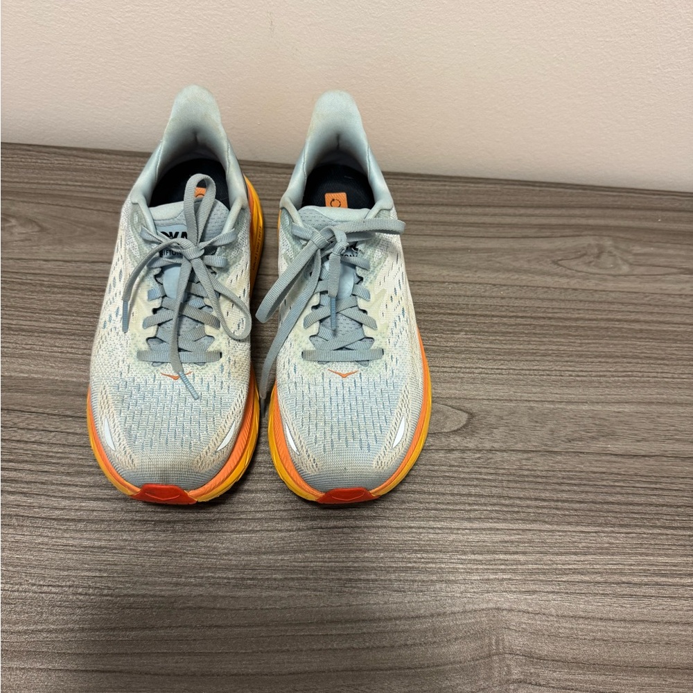 Hoka One One Blue and Orange Sneakers